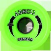 Abec 11 Zigzags 70mm 80a Lime Black Wheels