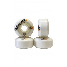 Autobahn Dual Duro Ultra 55mm 97A White Wheels