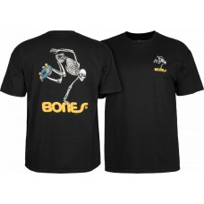 Bones Sk8board Skeleton Black Lg Tshirt