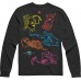 Emerica X Toy Machine CLUSTER LS Tshirt Black Sm