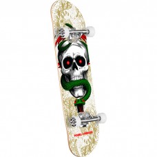Powell Skull & Snake Birch 7.75 291 K20 White Metallic Gold Complete
