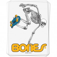 Powell Skateboard Skeleton Clear 4” Sticker