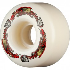 Powell Dragon Formula Red 93a 54mm x 34mm Off White 4pk V4 Wheels