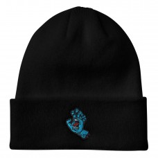 Santa Cruz Screaming Hand Beanie Long Shoreman Hat Black