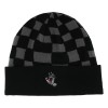 Santa Cruz Screaming Hand Beanie Long Shoreman Hat Black Checker Santa Cruz Screaming Hand Beanie Long Shoreman Hat Black Checker