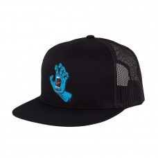Santa Cruz Screaming Hand Front Mesh Trucker Unstructured Hat Black