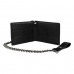 Santa Cruz Check Web Strip Chain Wallet Black