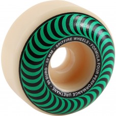 Spitfire F4 99a Classic Swirl Wheels 52mm White Green Spitfire F4 99a Classic Swirl Wheels 52mm White Green