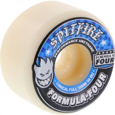 Spitfire F4 99a Conical Full Wheels 56mm White Blue