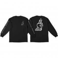 Spitfire Chrome #1 LS Tshirt Med Black