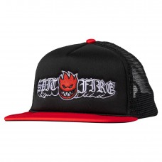 Spitfire Adj Old E Drop Snap Hat Black Red