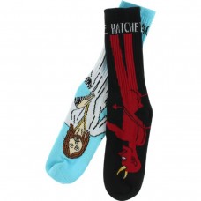 Toy Machine Bury The Hatchet Crew Socks Black Blue