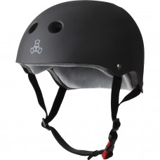 Triple 8 Certified Sweatsaver L/XL Matte Black Helmet