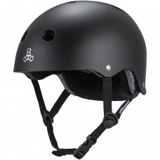 Triple 8 Certified Deep Cover XL-XXL Matte Black Helmet