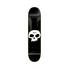 Zero Single Skull Deck 7.87 Black White