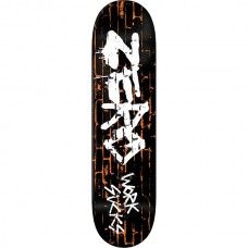 Zero Work Sucks 30 Year Reissue Deck 8.25 Black Dip Orange