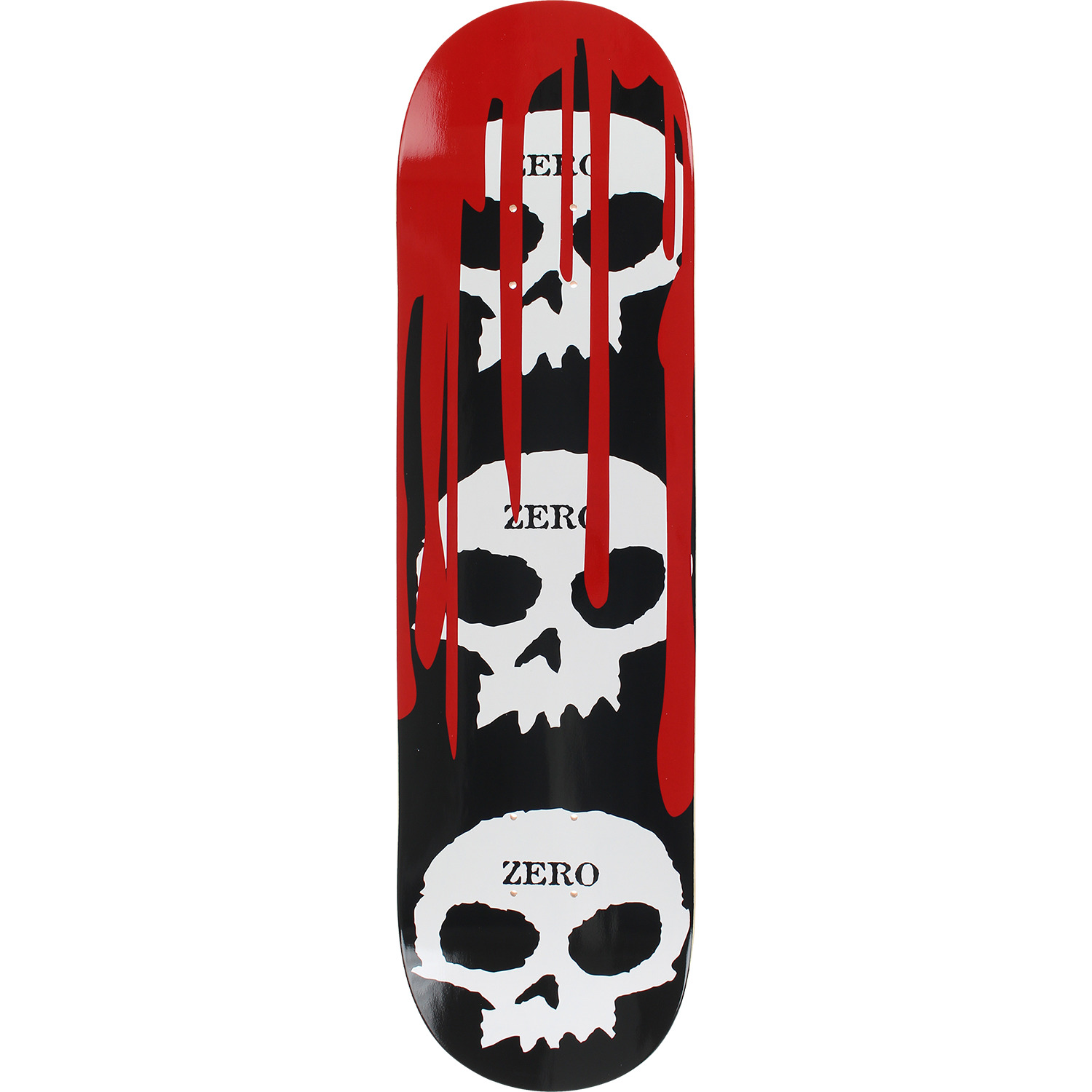 Zero 3 Skull With Blood Deck 8.5 Black White Red